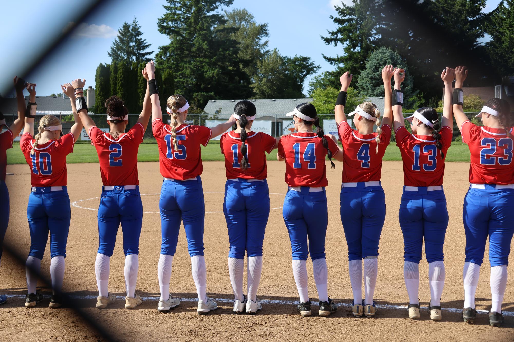 Photo Story: Varsity Softball Snags a Close Win Against Hillsboro on Senior Night, 11–10