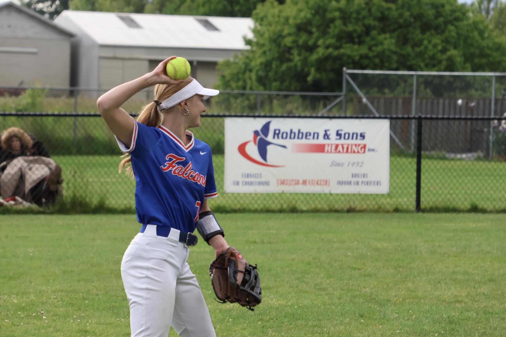 Photo Story: Falcons Softball Takes Down Wilsonville, 15–9