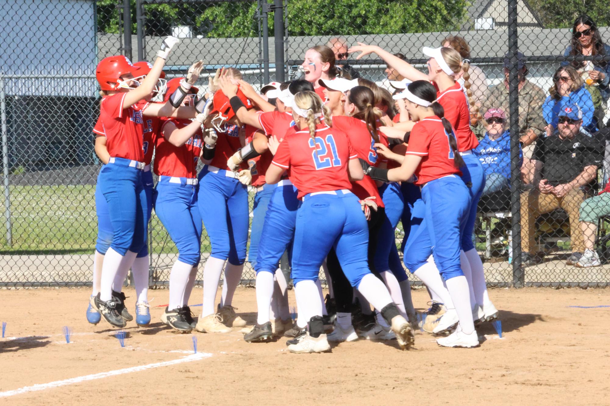 Photo Story: Varsity Softball Snags a Close Win Against Hillsboro on Senior Night, 11–10