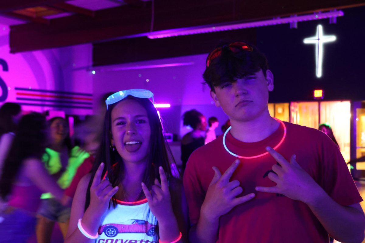 La Salle’s Neon Glow Dance took place on Thursday, May 29, in the cafeteria from 7:30 to 9:30 p.m., with students able to access the adjacent courtyard.