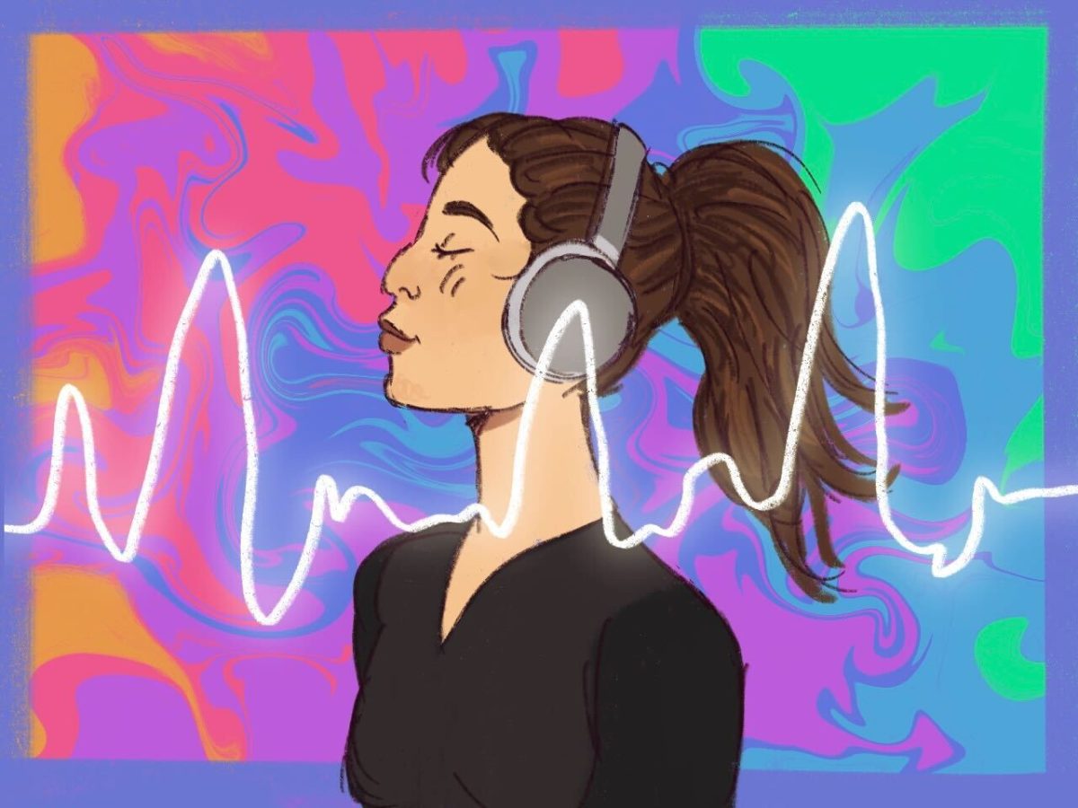 Music makes me feel ways words can’t express, and finding a song that matches the way I feel is very comforting.