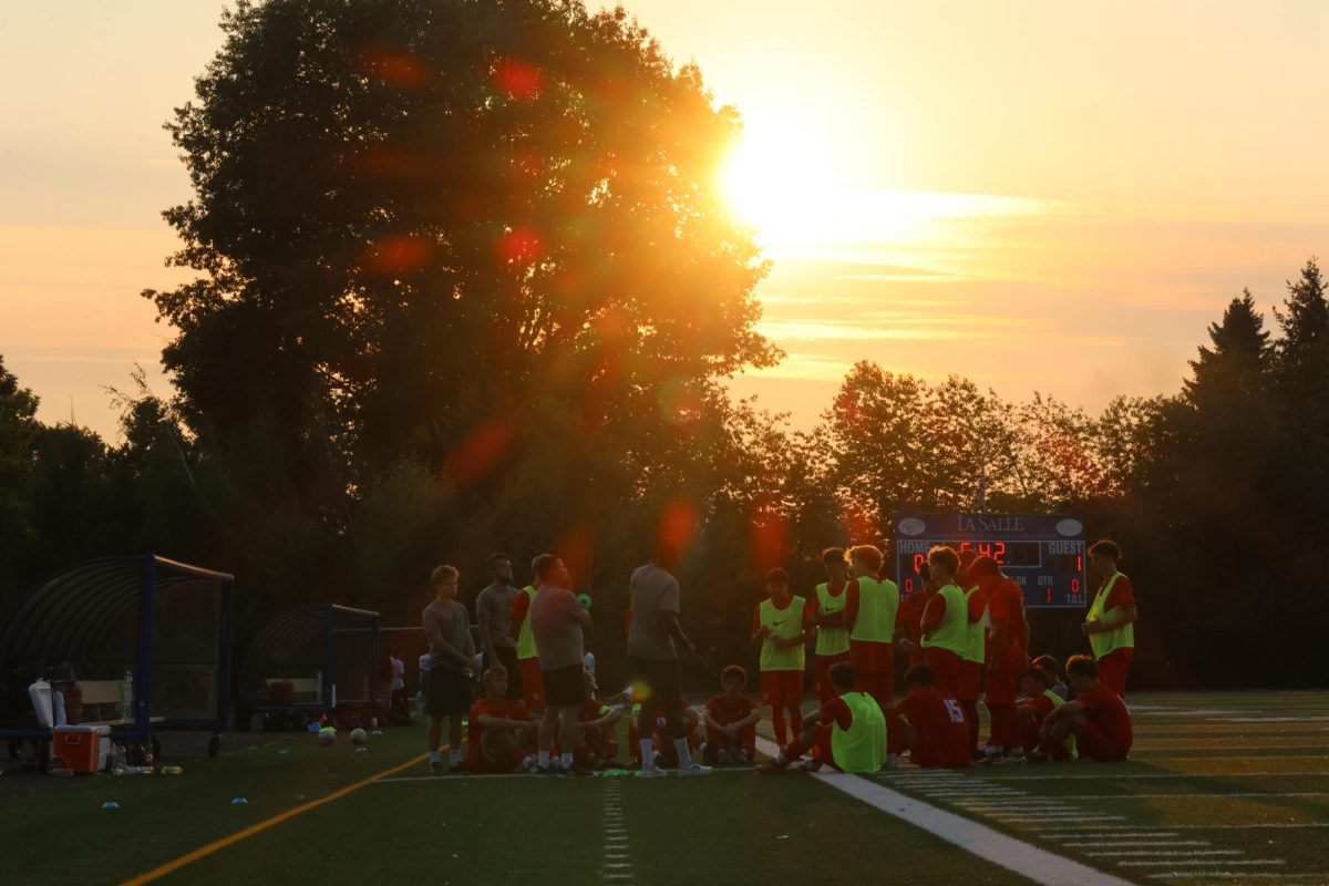 The varsity boys soccer team kicked off their season with a “Red Out” theme at home as the game ended in a 1-1 draw.