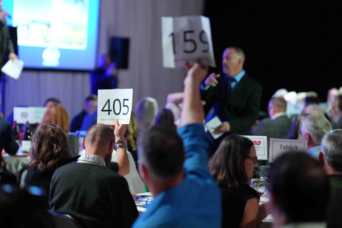 One segment of the live auction was the Dollars for Scholars paddle raise, which is a fundamental source for the over $3 million in need-based tuition assistance offered to over 60% of La Salle students.
