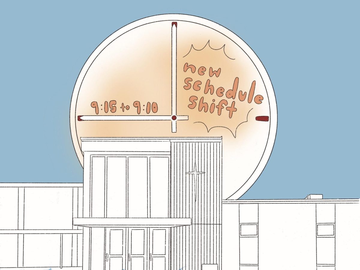 La Salle’s new adjusted schedule includes one lunch every Wednesday and Friday, which requires students to arrive on campus five minutes earlier, as school starts at 9:10 a.m. instead of 9:15 a.m. on those days.