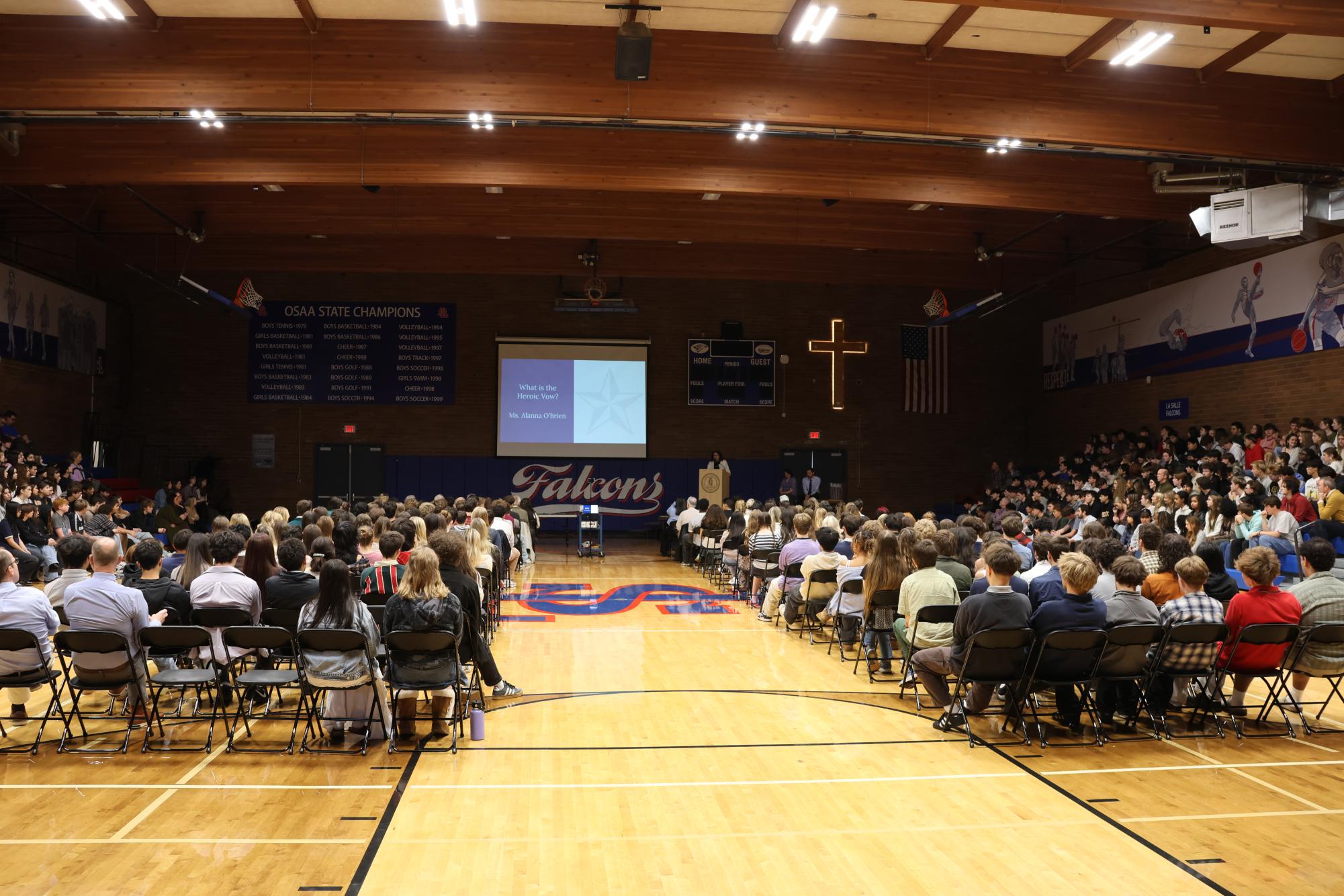 La Salle Honors Educator of the Year Ms. Pinto With Annual Heroic Vow Assembly