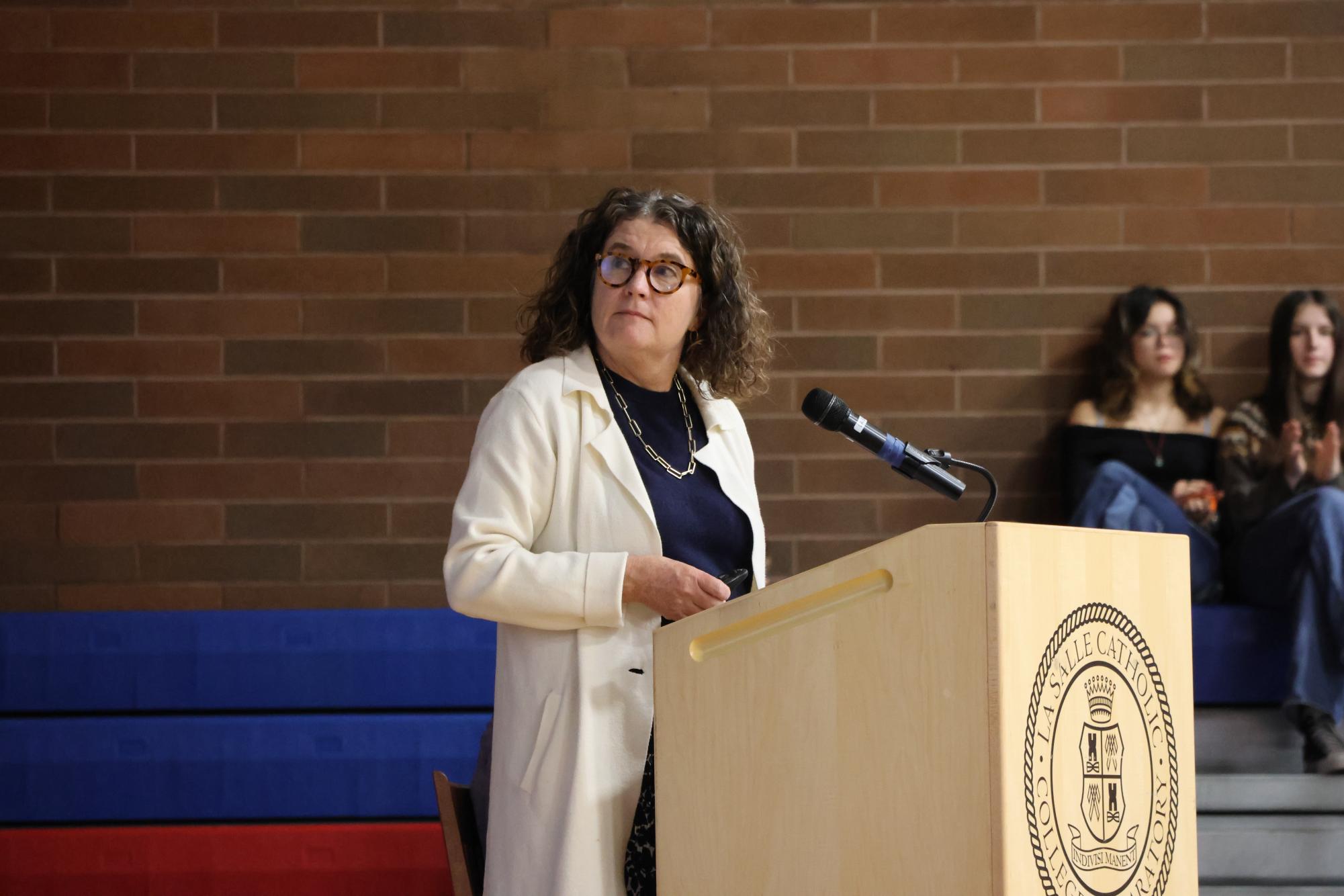 La Salle Honors Educator of the Year Ms. Pinto With Annual Heroic Vow Assembly