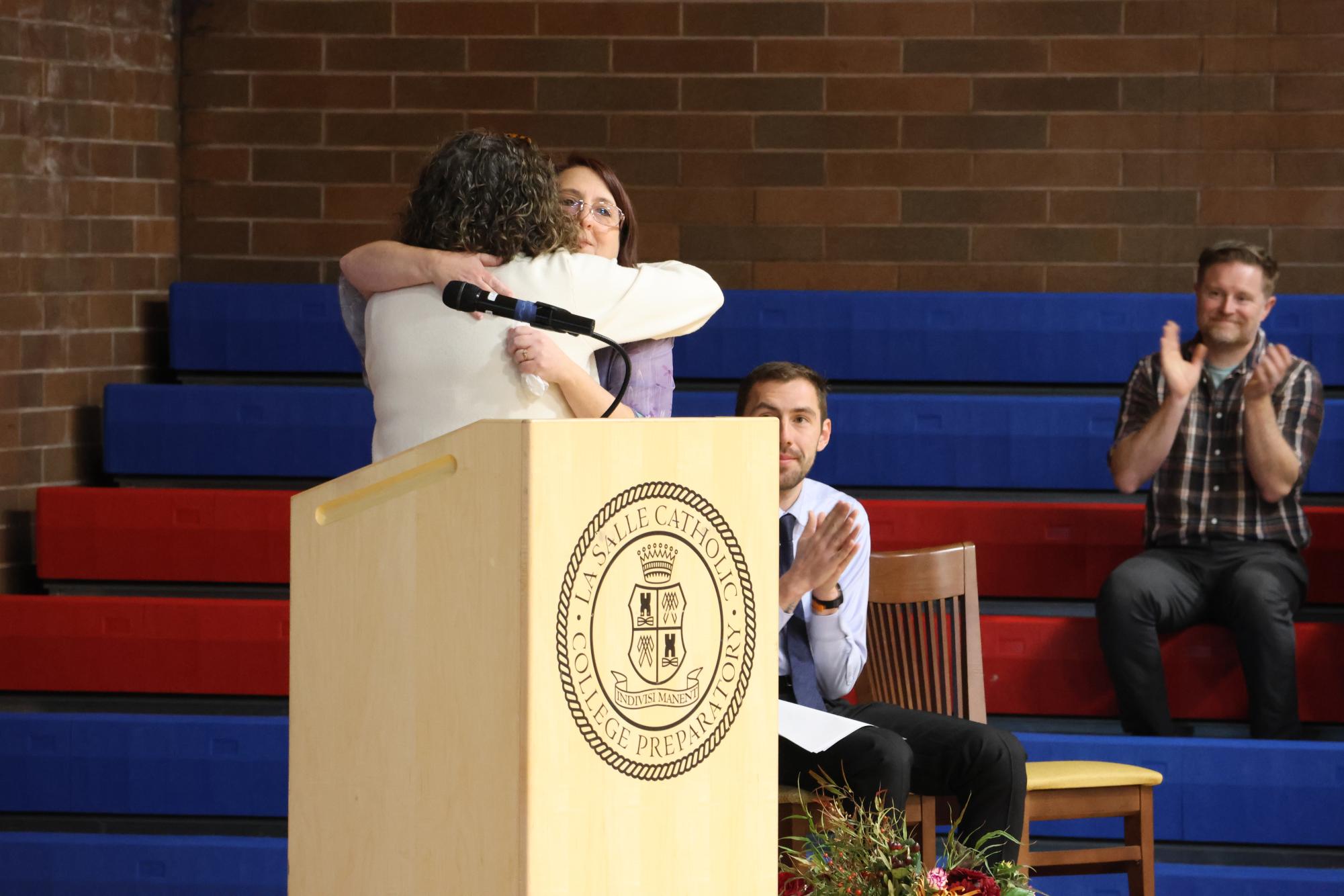 La Salle Honors Educator of the Year Ms. Pinto With Annual Heroic Vow Assembly