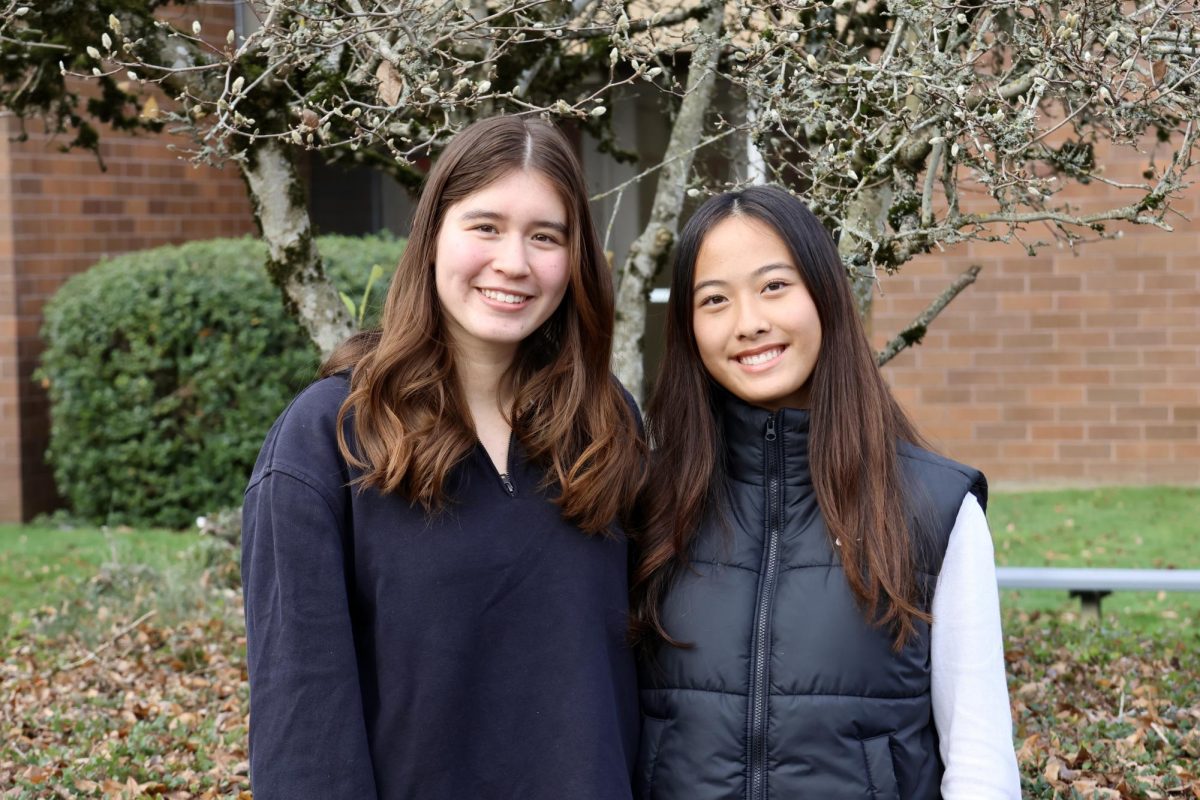 Seniors Adina Dominitz (left) was recognized as a 2025 National Merit Scholarship Commended Student —among just 2.6% of PSAT takers that receive this honor — and Kyra Nguyen was among the top 1%, earning achievement in the semifinalist category.