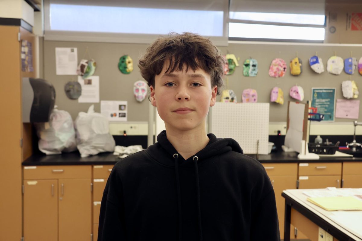 Outside of playing basketball, sophomore Ryder Franich enjoys spending time snowboarding and hanging out with his friends and family.
