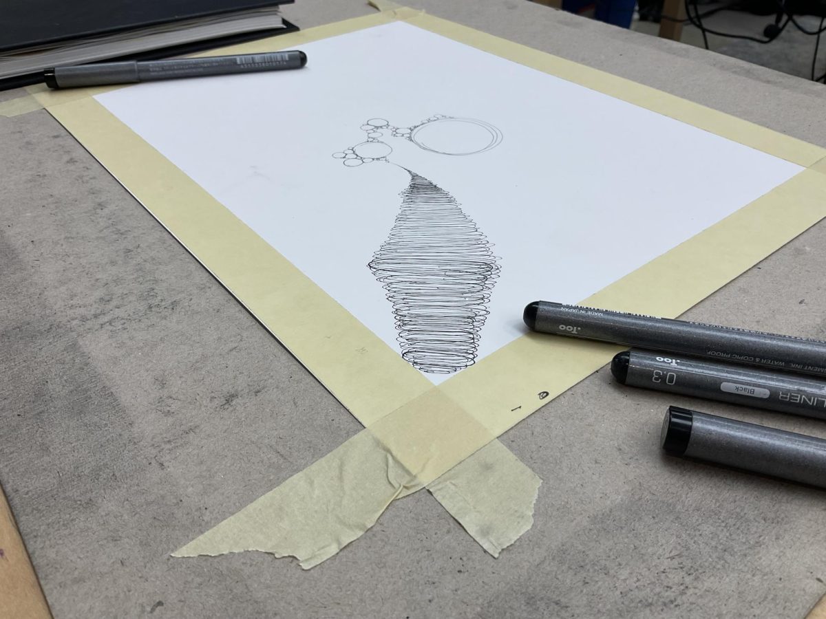 A glimpse into the art room highlights the busy work put forth by AP Studio Art students.