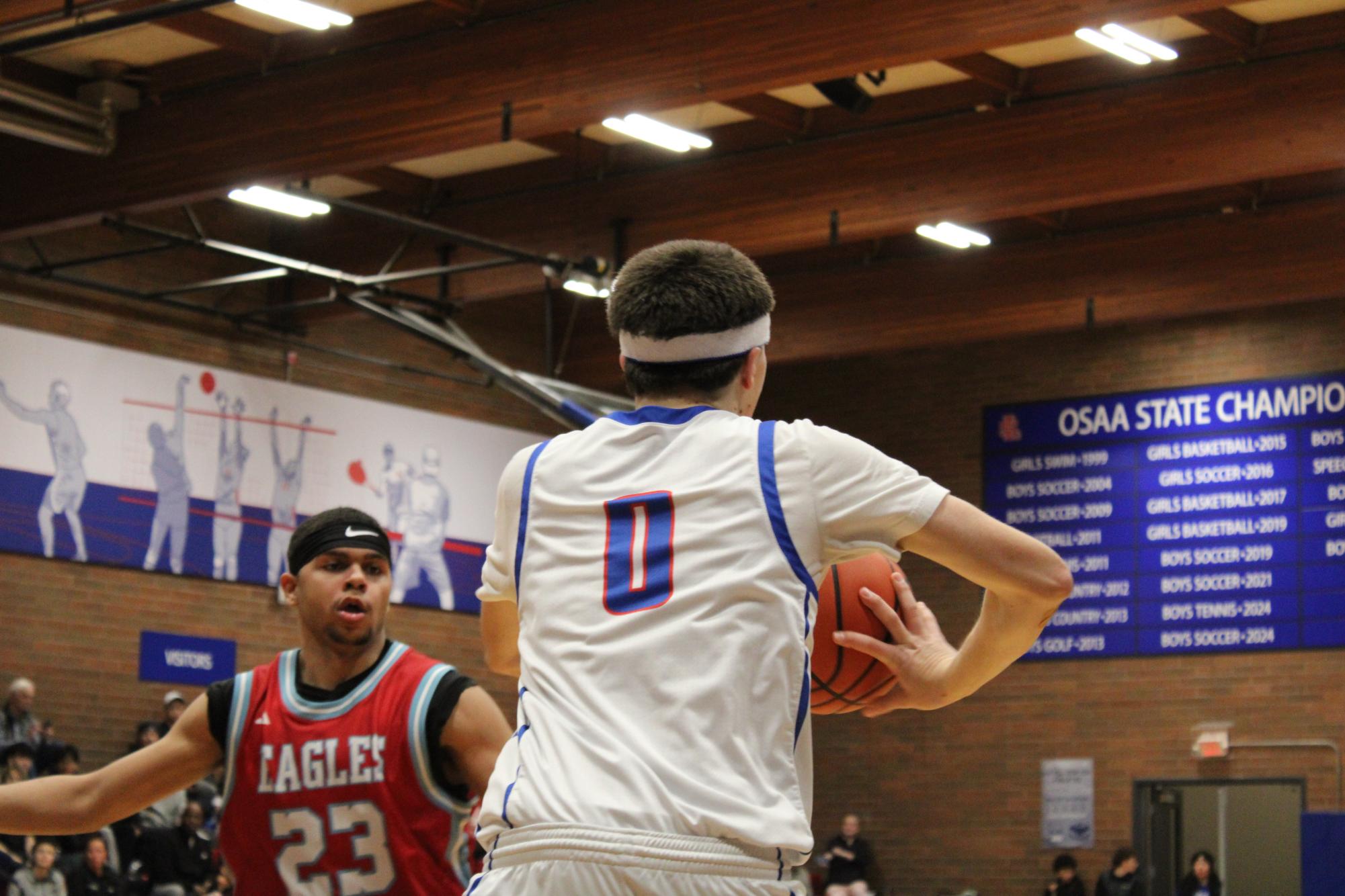 Photo Story: Falcons Varsity Boys Basketball Fall Short 54–36 Against Centennial