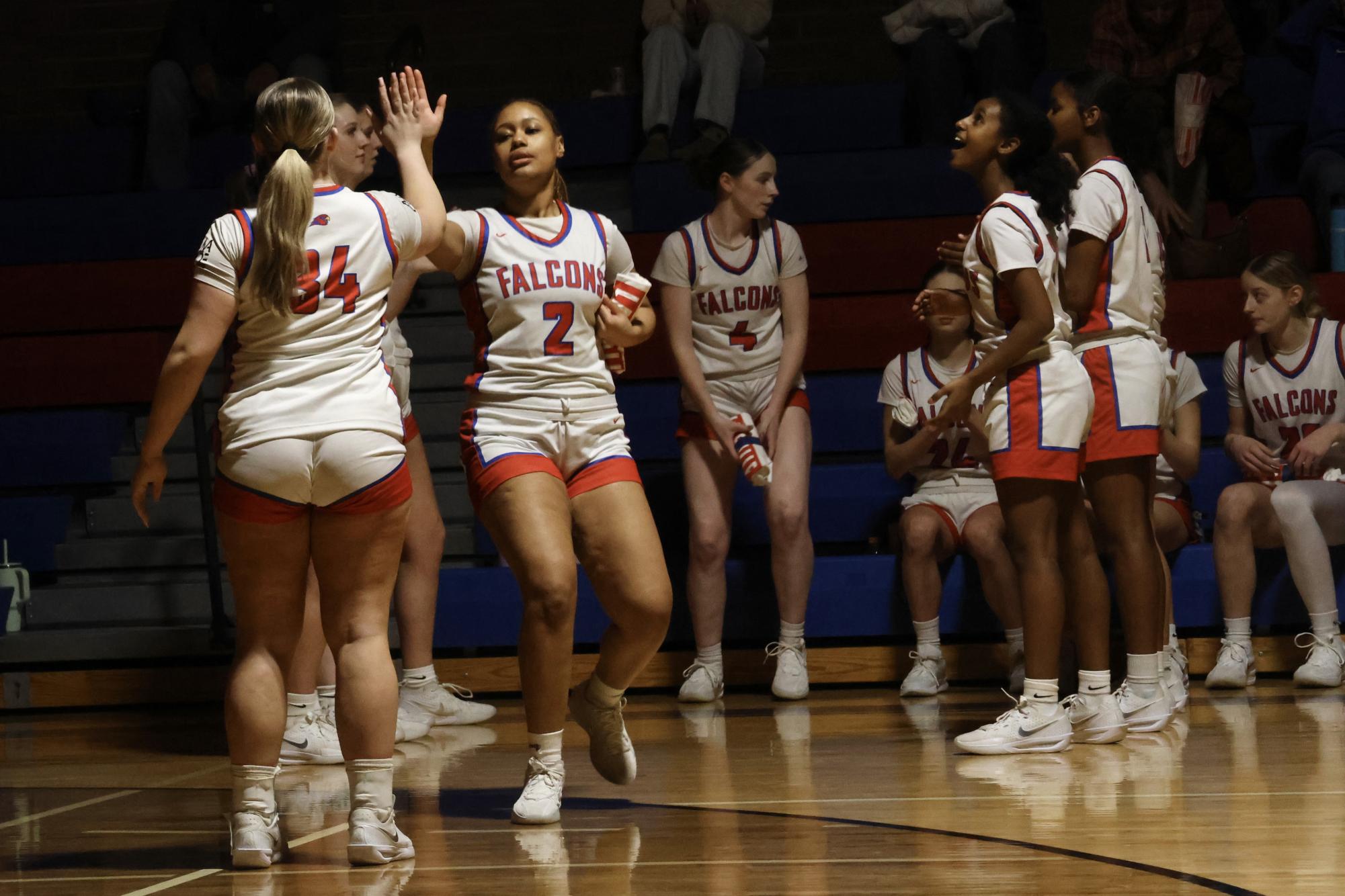 Photo Story: Falcons Girls Basketball Steamroll Eagles 61-28 at Home