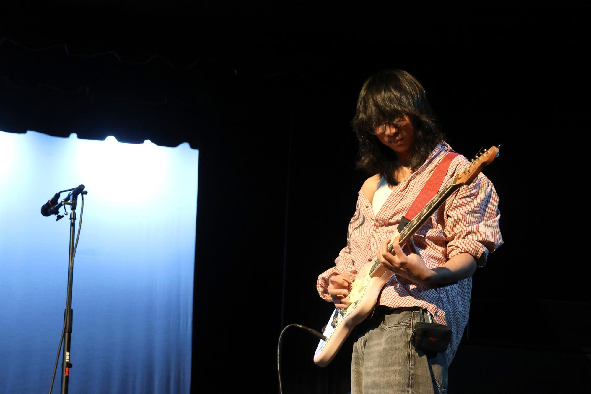 Lasallians Gather in the Theater for Open Mic Night