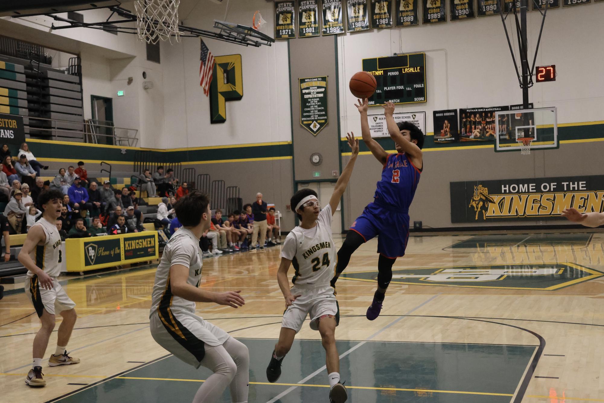 Photo Story: La Salle Boys Basketball Bests Rex Putnam 68-53 on the Road