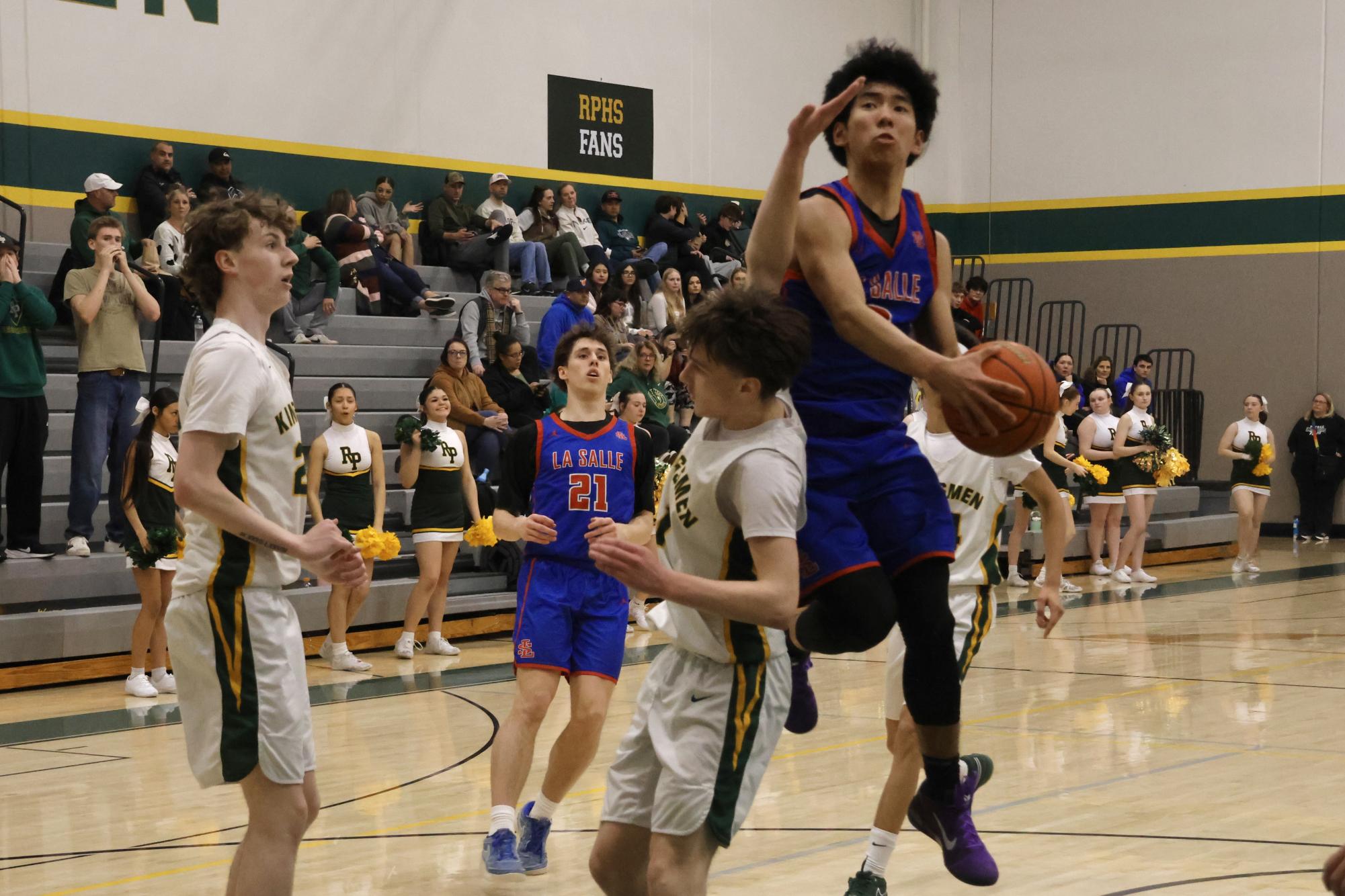 Photo Story: La Salle Boys Basketball Bests Rex Putnam 68-53 on the Road