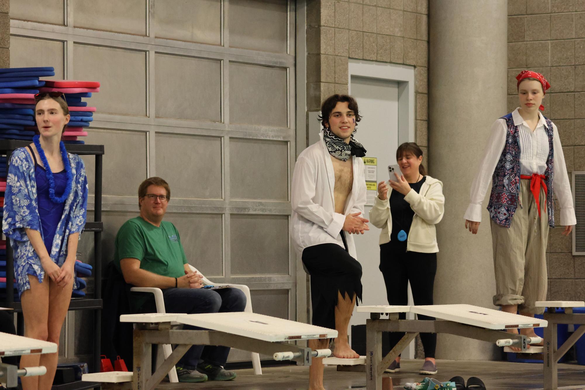 Falcons’ Last Plunge: La Salle Swim Team Hosts Their Senior Night