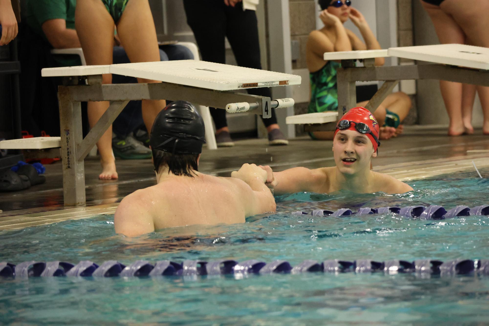 Falcons’ Last Plunge: La Salle Swim Team Hosts Their Senior Night