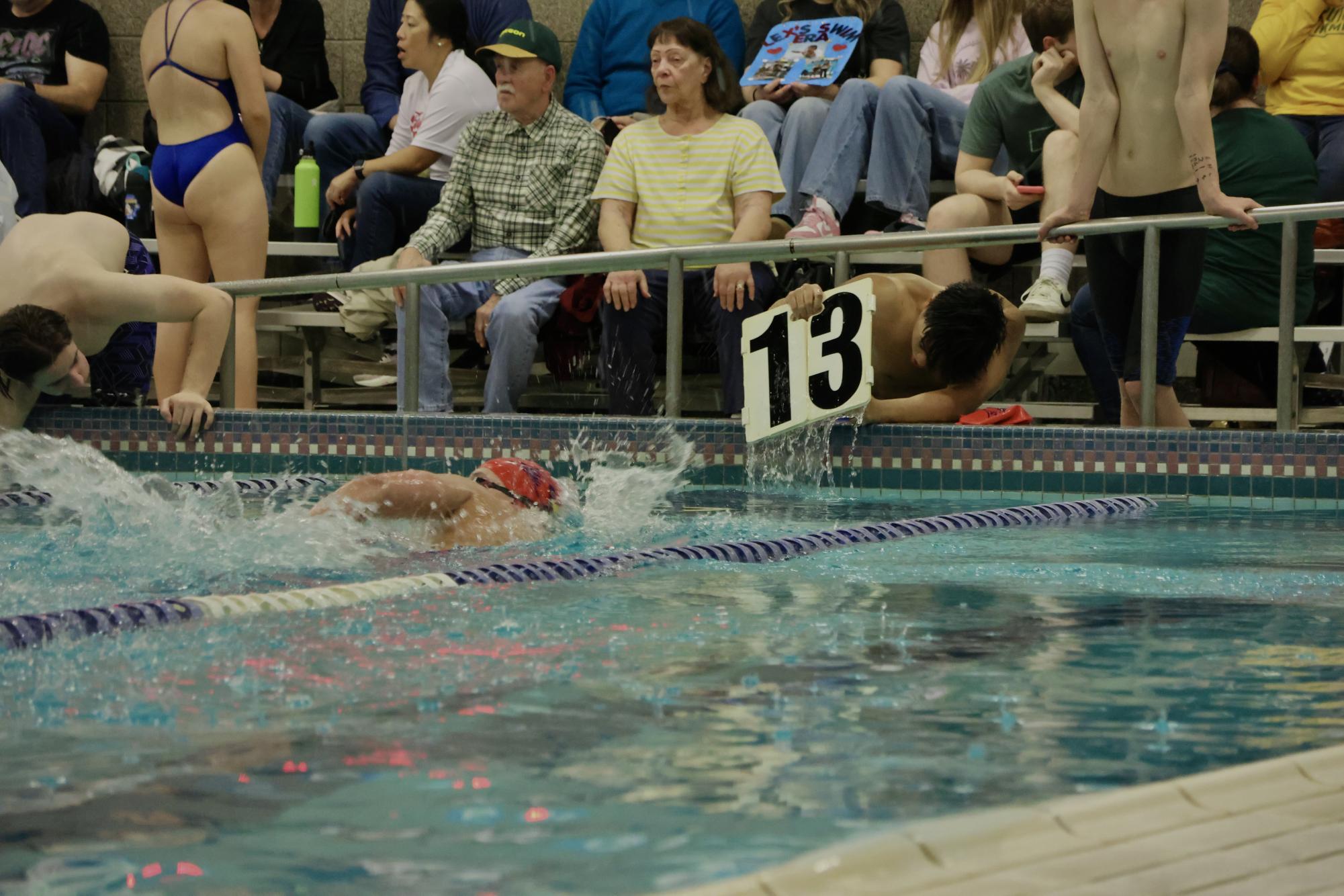 Falcons’ Last Plunge: La Salle Swim Team Hosts Their Senior Night