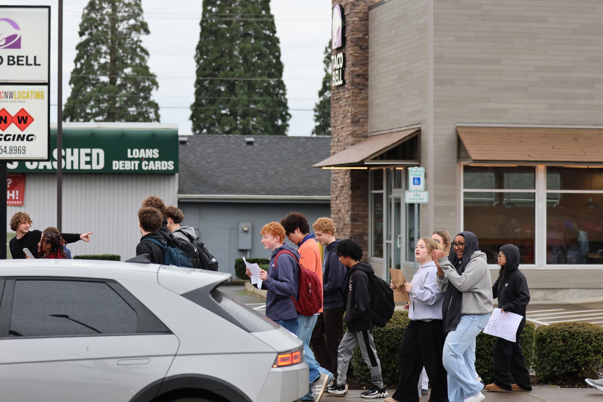 More Than 100 La Salle Students Participate in Nationwide Walkout