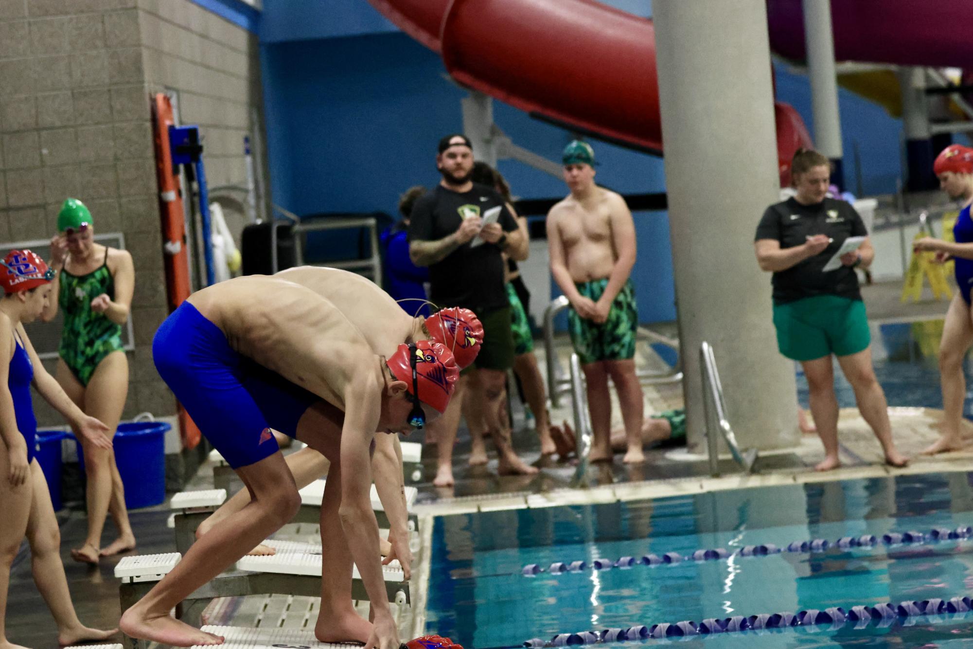 Falcons’ Last Plunge: La Salle Swim Team Hosts Their Senior Night