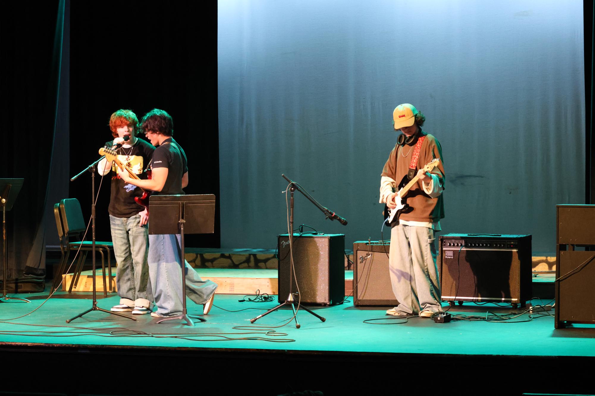 Lasallians Gather in the Theater for Open Mic Night