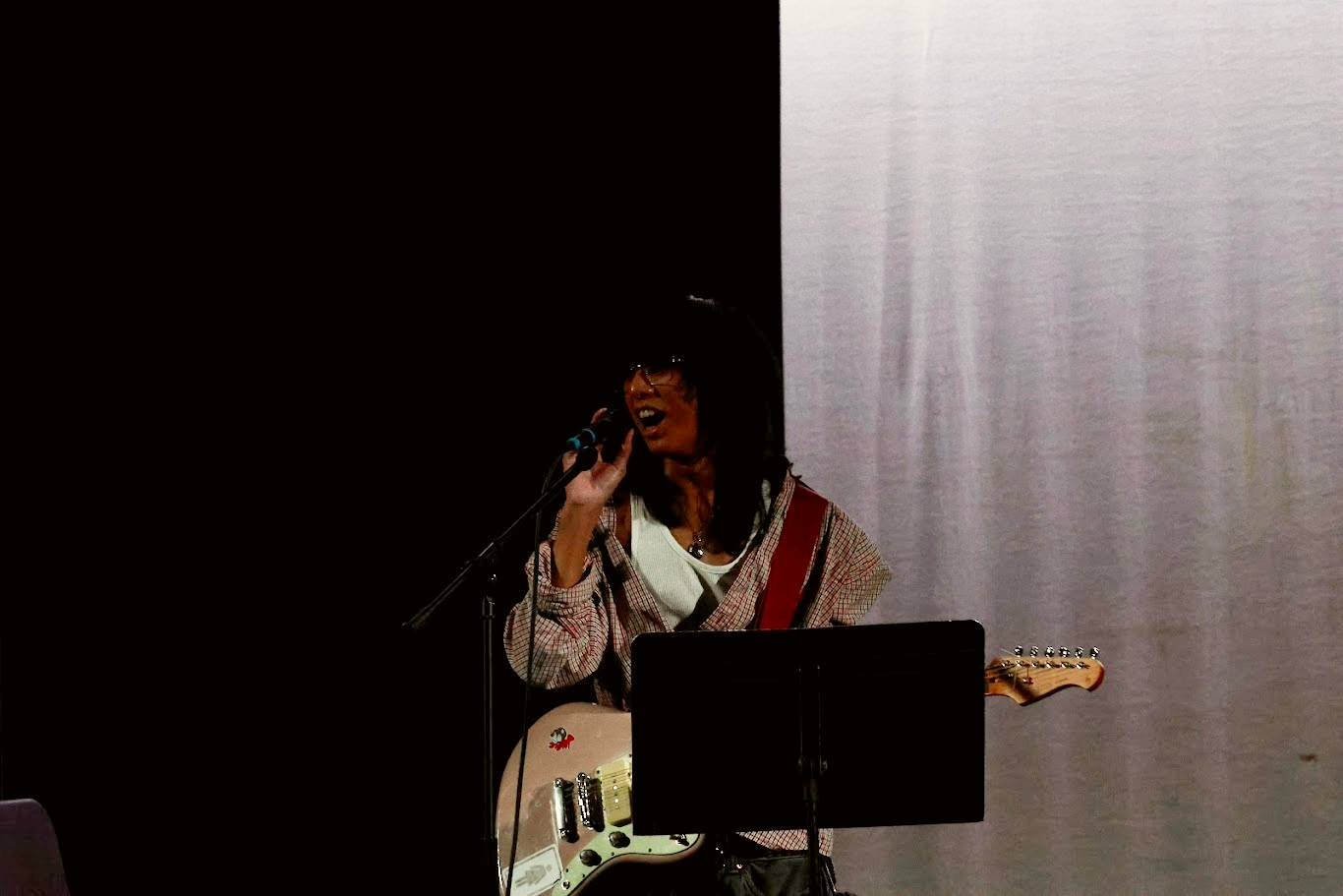 Lasallians Gather in the Theater for Open Mic Night