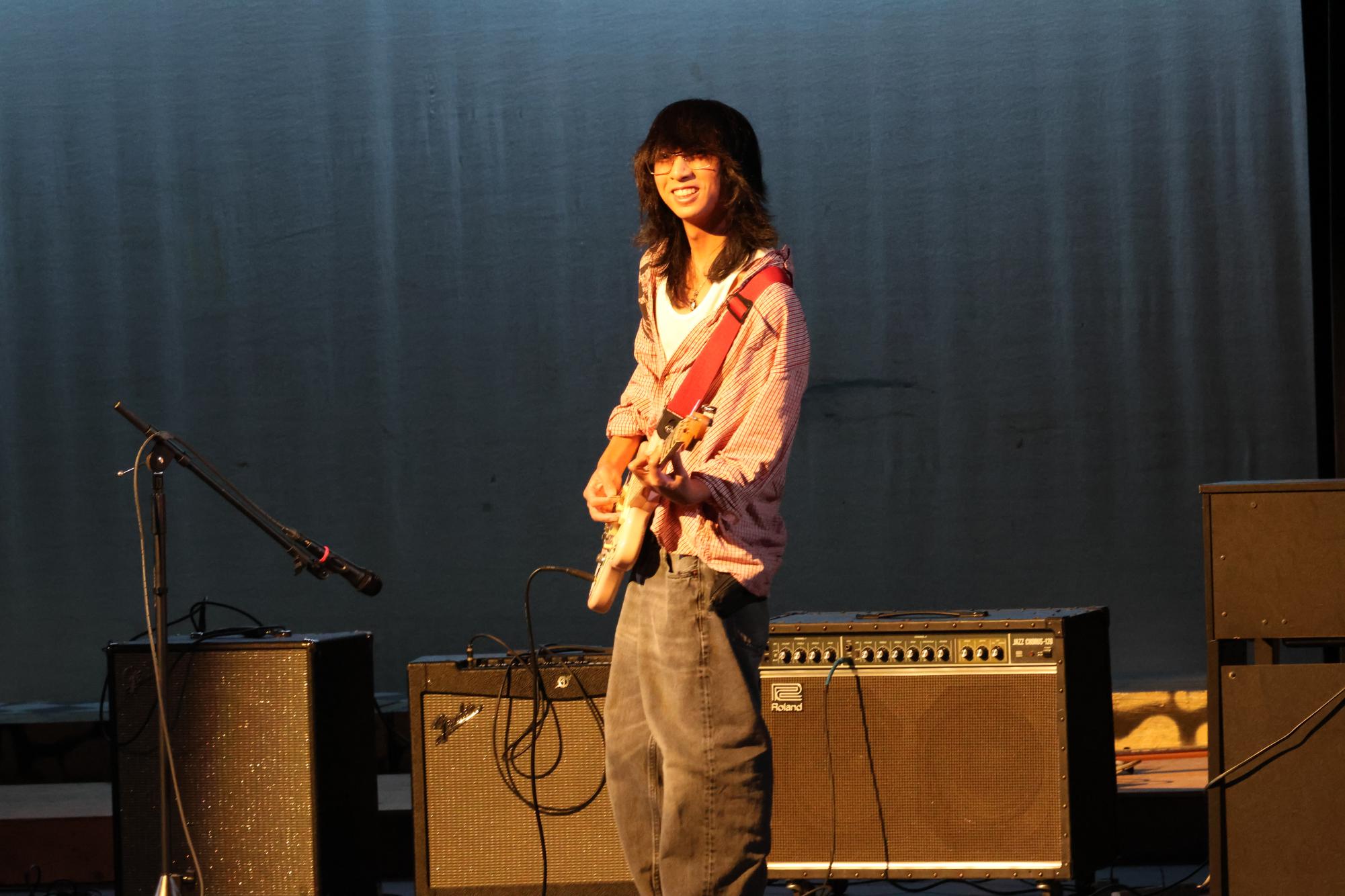 Lasallians Gather in the Theater for Open Mic Night