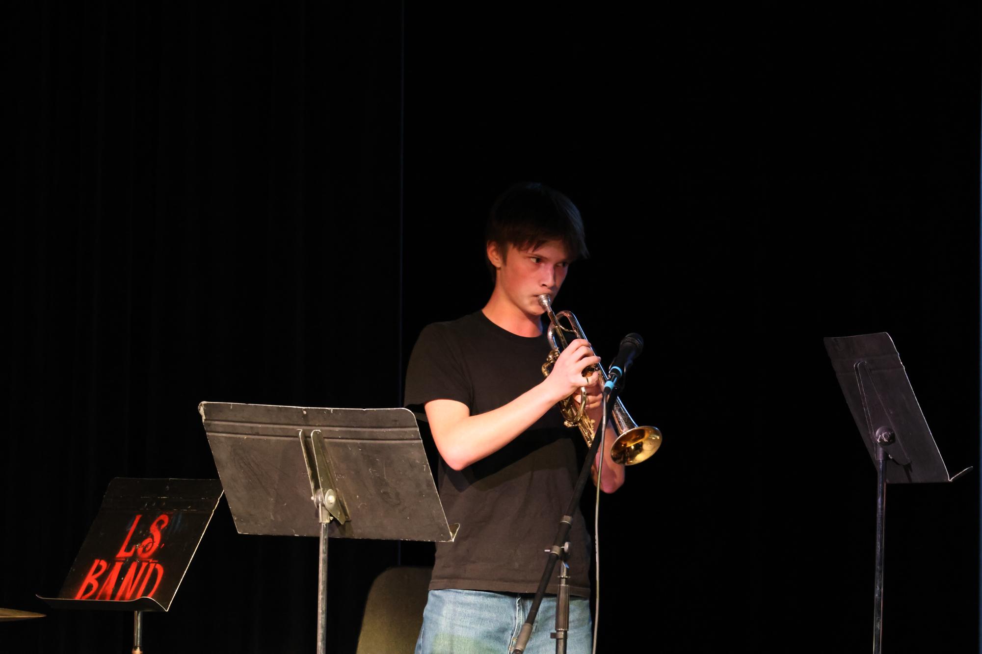 Lasallians Gather in the Theater for Open Mic Night