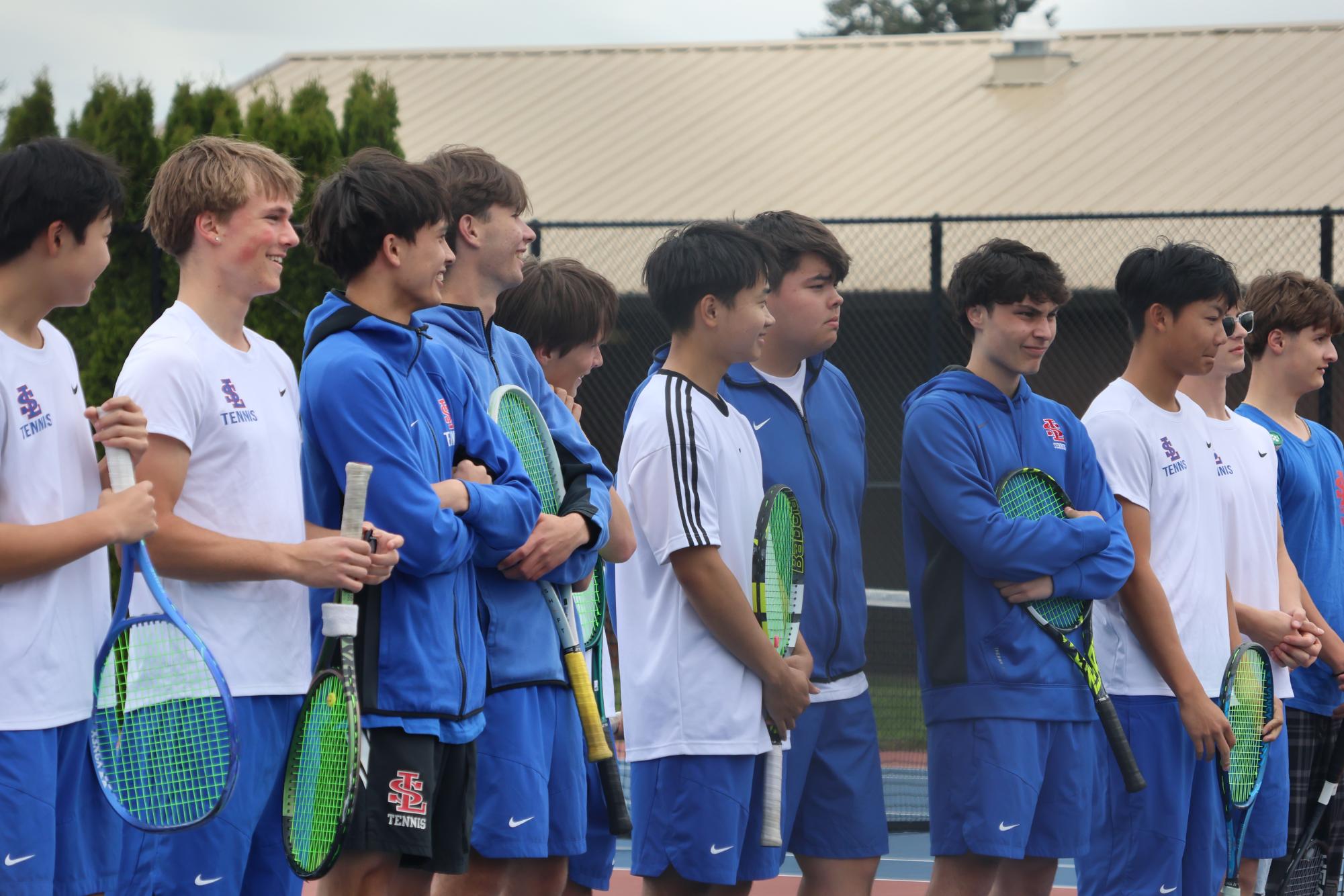 Photo Story: Boys Varsity Tennis Remains Undefeated in League, Winning Against Centennial High School
