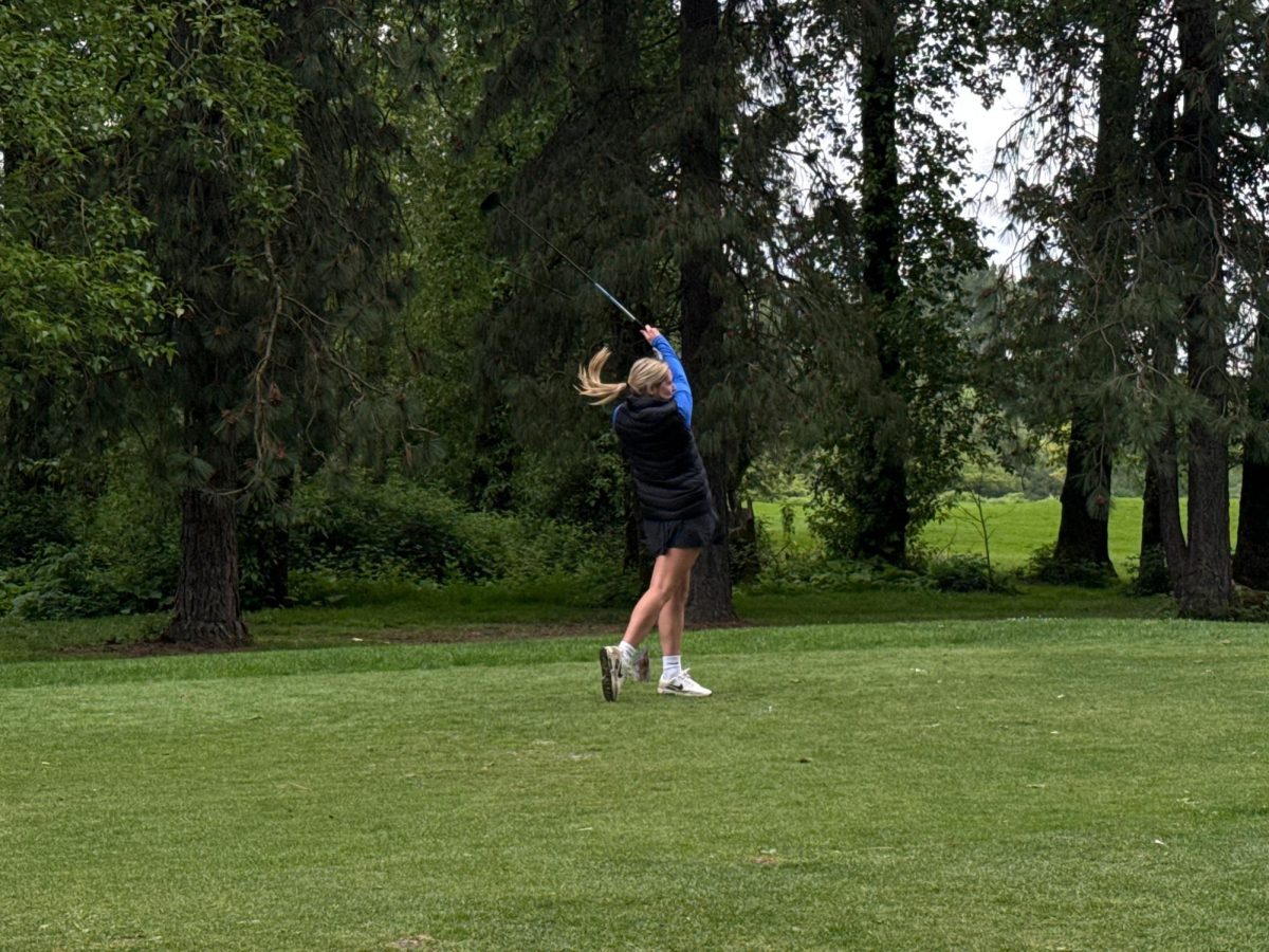 The girls varsity golf team practices after school at golf courses to prepare for their upcoming matches, which are typically held on the same course they practice on. Their next match is on Monday, May 4, at the Indian Creek Golf Course.