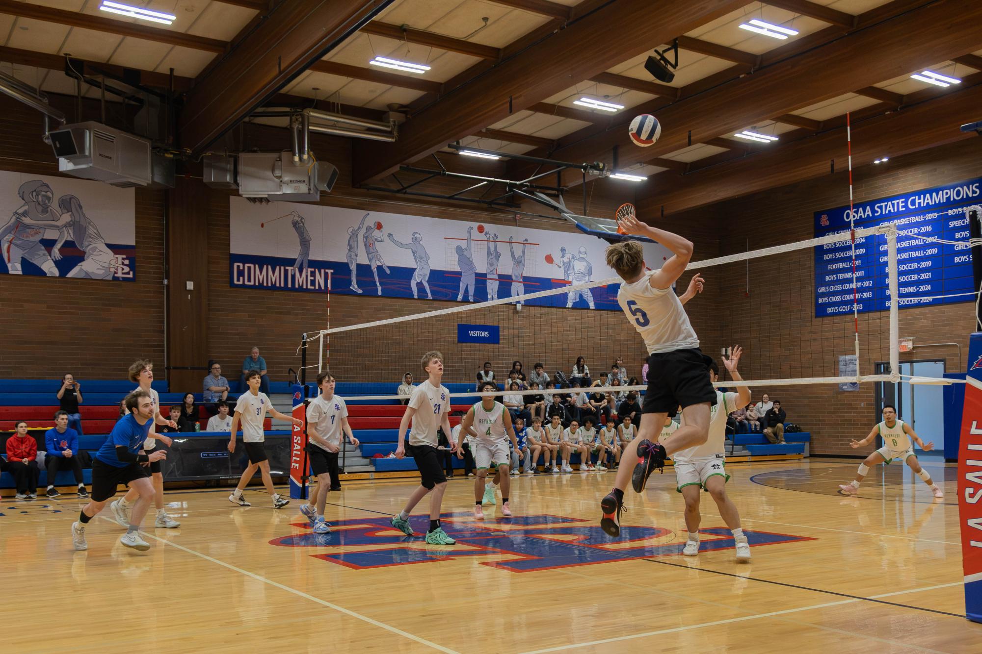 Photo Story: Boys Volleyball Succumbs to Reynolds High School in a Close 3–2 Loss