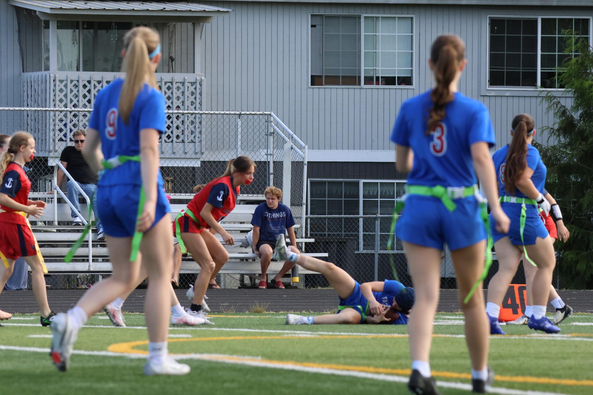 Photo Story: Girls Flag Football Team Sweeps Aside Lakers 13-6 in First Game of Doubleheader