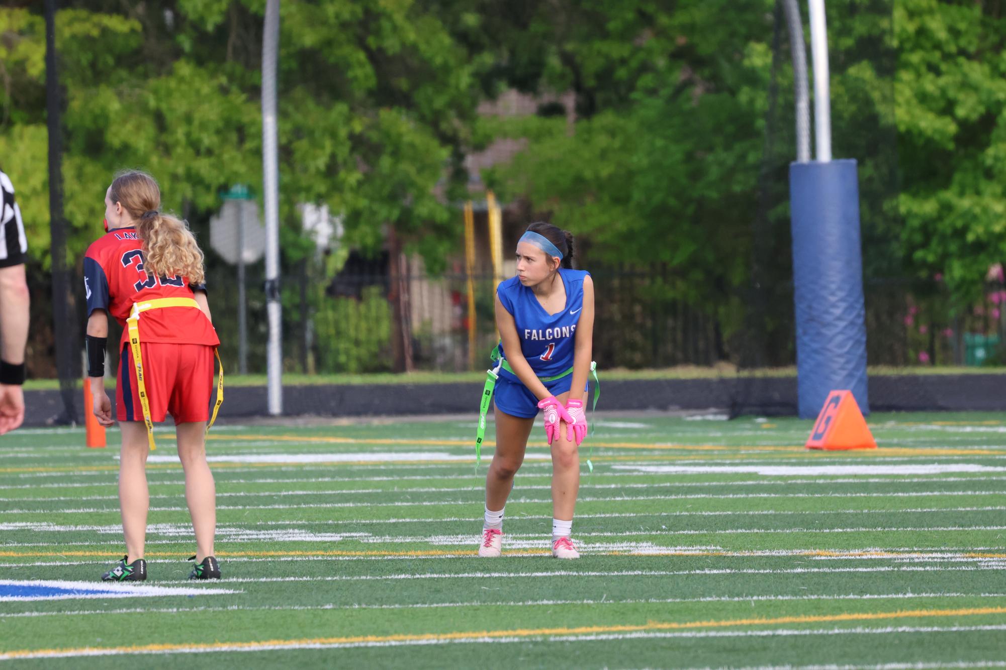 Photo Story: Girls Flag Football Team Sweeps Aside Lakers 13-6 in First Game of Doubleheader