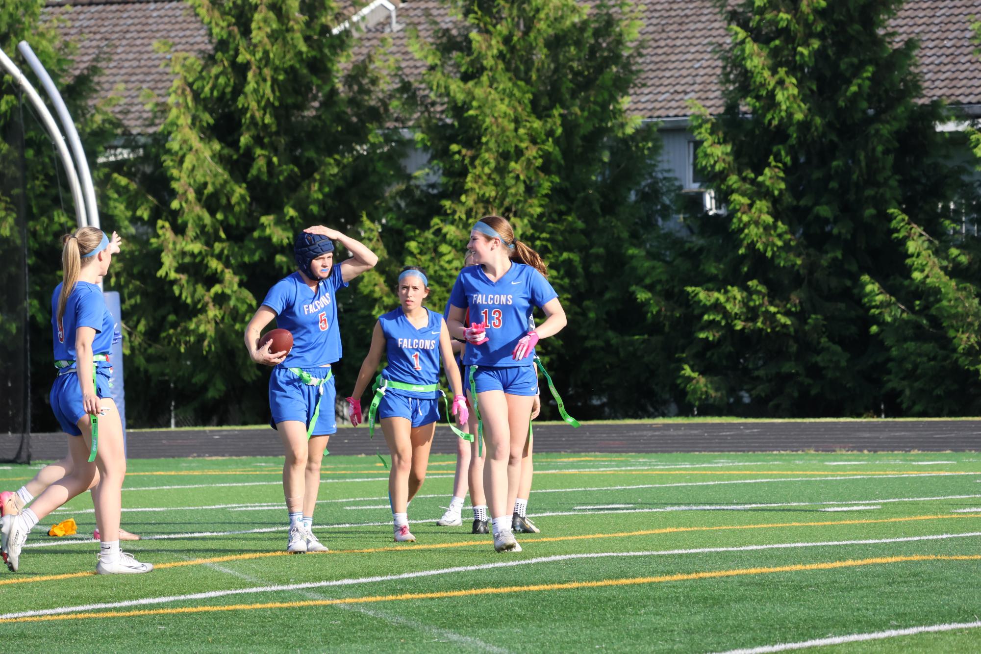 Photo Story: Girls Flag Football Team Sweeps Aside Lakers 13-6 in First Game of Doubleheader