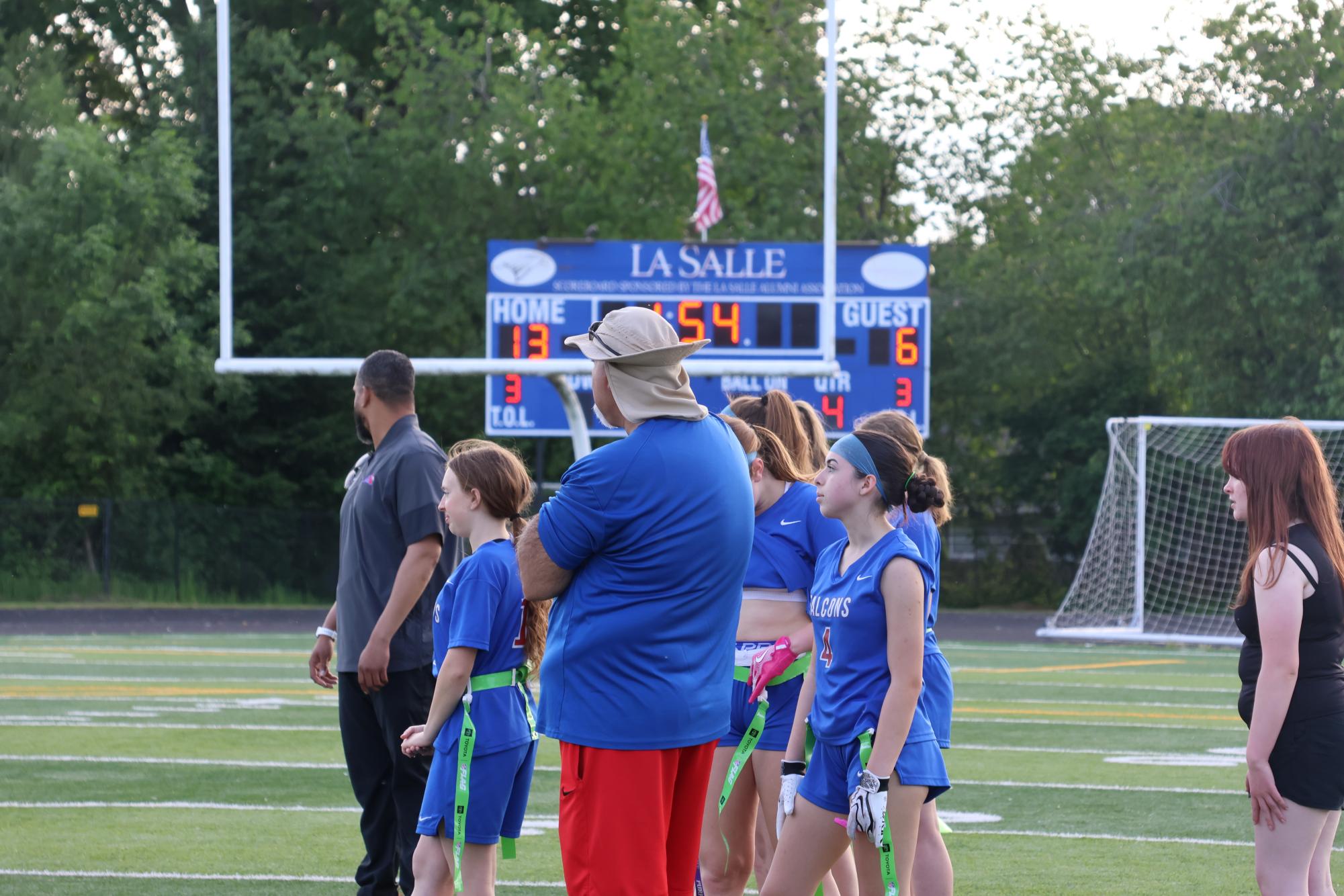 Photo Story: Girls Flag Football Team Sweeps Aside Lakers 13-6 in First Game of Doubleheader