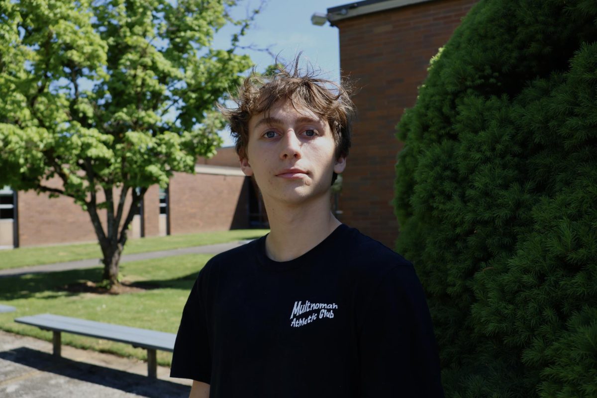 Freshman Rowan Eddy has lived in Portland his whole life with an older sister, a dog named Boomer, and two cats named Pancakes and Annabelle.