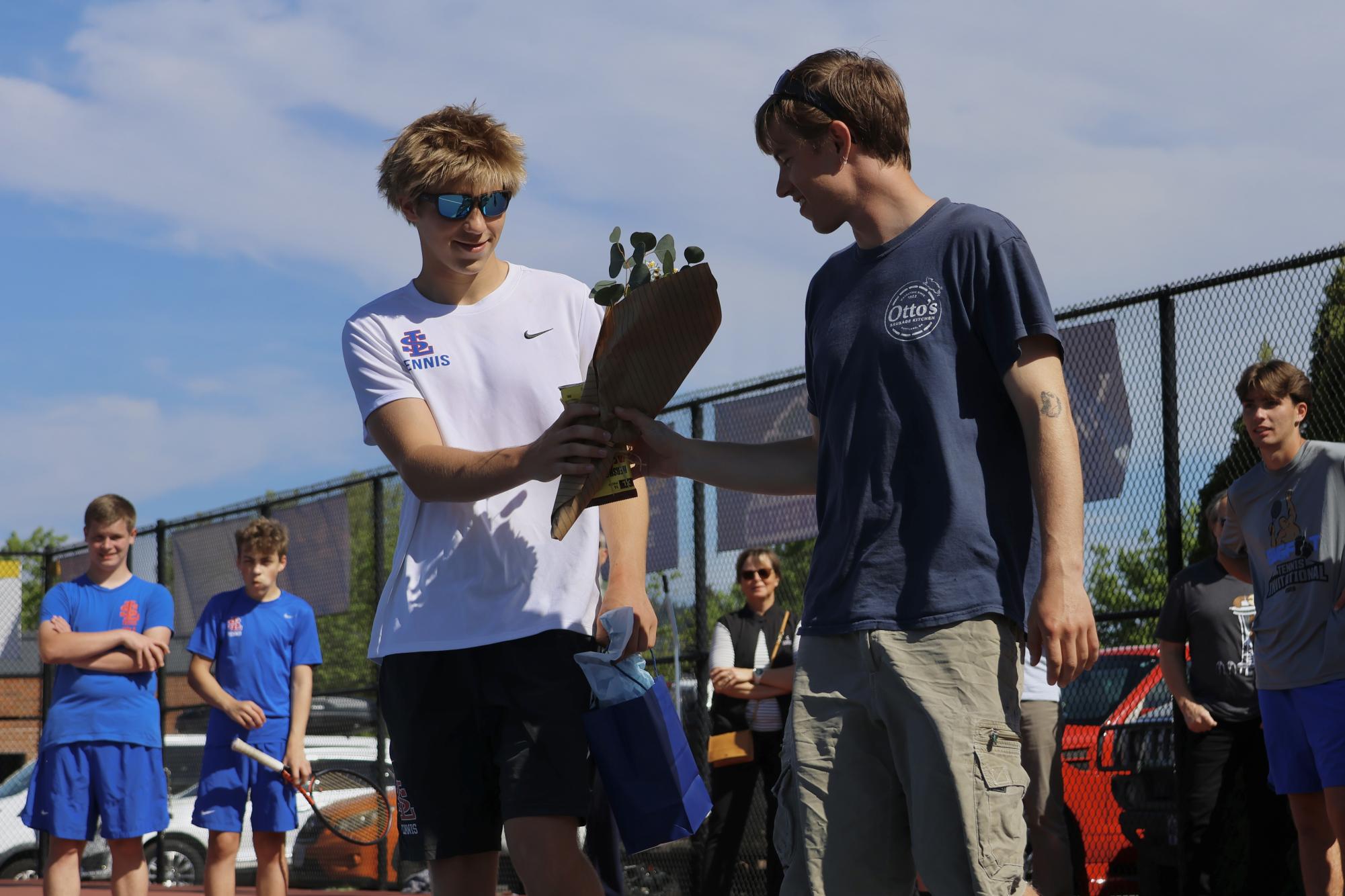 Photo Story: Varsity Boys Tennis Celebrates Senior Night Alongside Victory over Hillsboro High School