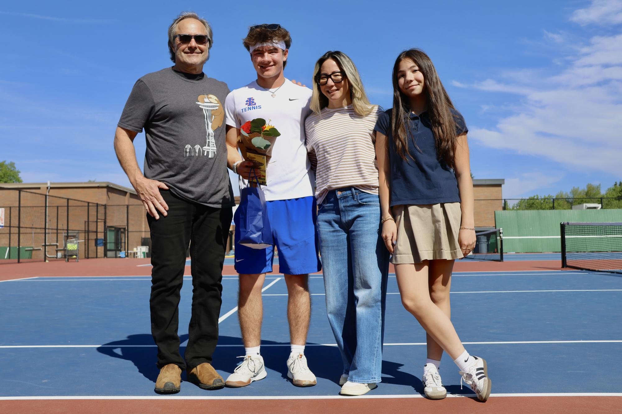 Photo Story: Varsity Boys Tennis Celebrates Senior Night Alongside Victory over Hillsboro High School
