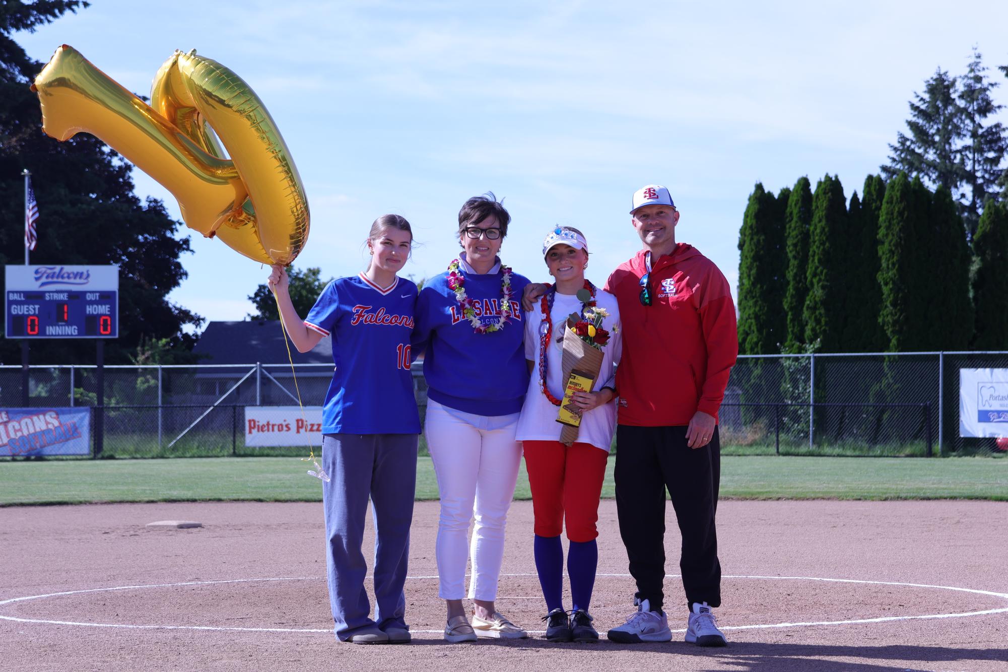 Photo Story: Falcons Softball Celebrate Senior Night Ahead of 5-1 Win