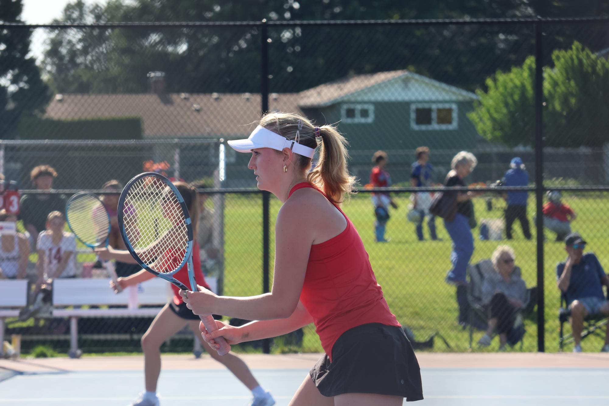 Photo Story: Girls Varsity Tennis Shuts Down Parkrose in Senior Night Victory