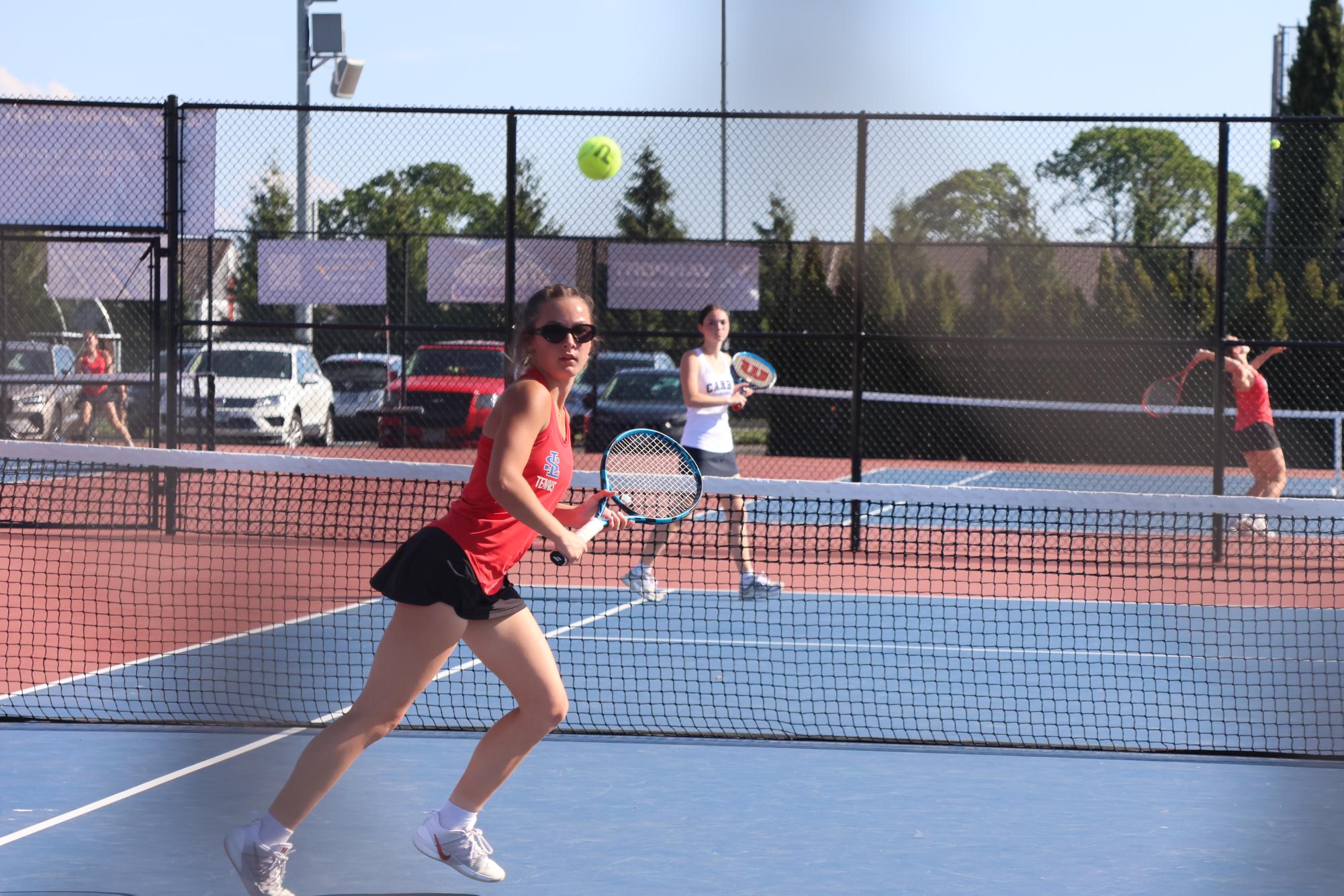 Photo Story: Girls Varsity Tennis Shuts Down Parkrose in Senior Night Victory