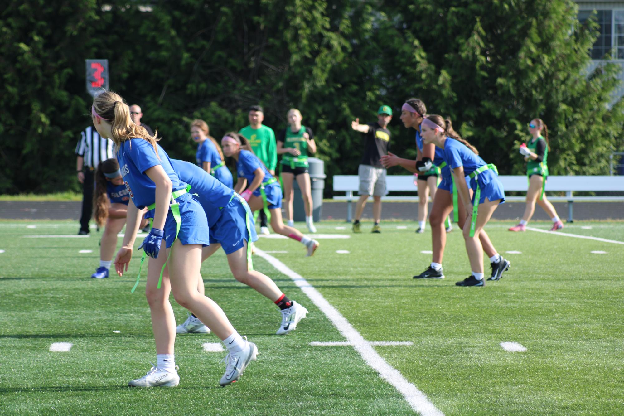 Photo Story: Girls Flag Football Routs Cleveland in 39-12 Domination