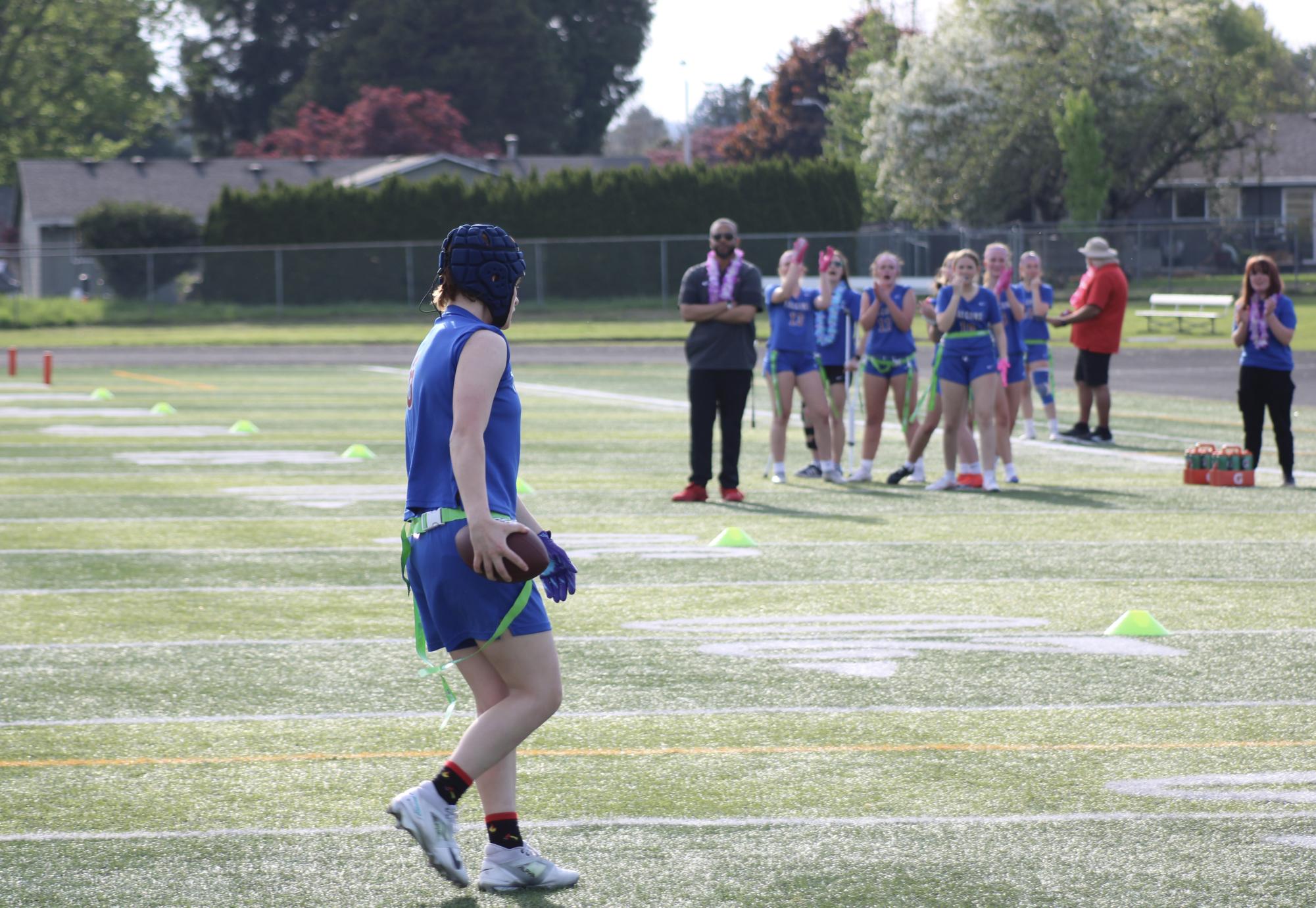 Photo Story: Girls Flag Football Routs Cleveland in 39-12 Domination